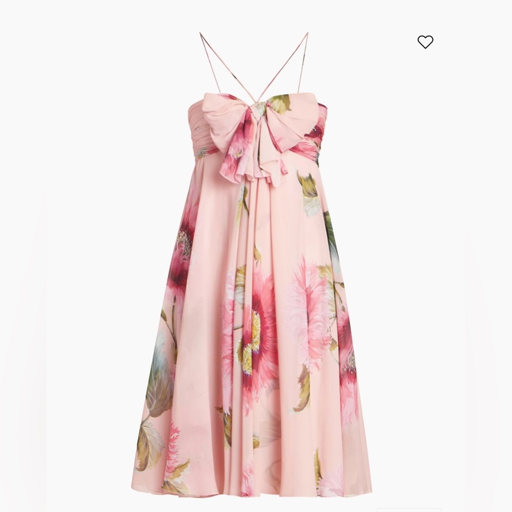 Giambattista Valli Bow Embellished Knee Length Dress